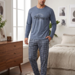 Ercan Erkek Cotton Uzun Kol Pijama Takım