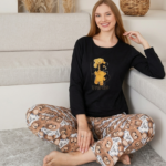 Ercan Kadın Cotton Uzun Kol Pijama Takım