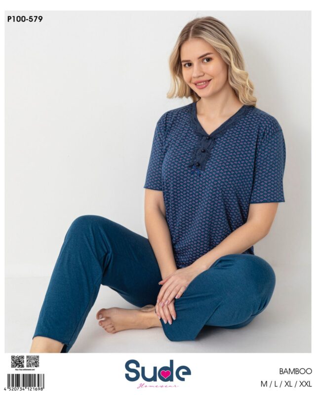 Sude Bamboo Genç Kısa Kol Pijama Takım