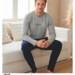 Sude Erkek (Compak) Penye Uzun Kol Pijama Takımı