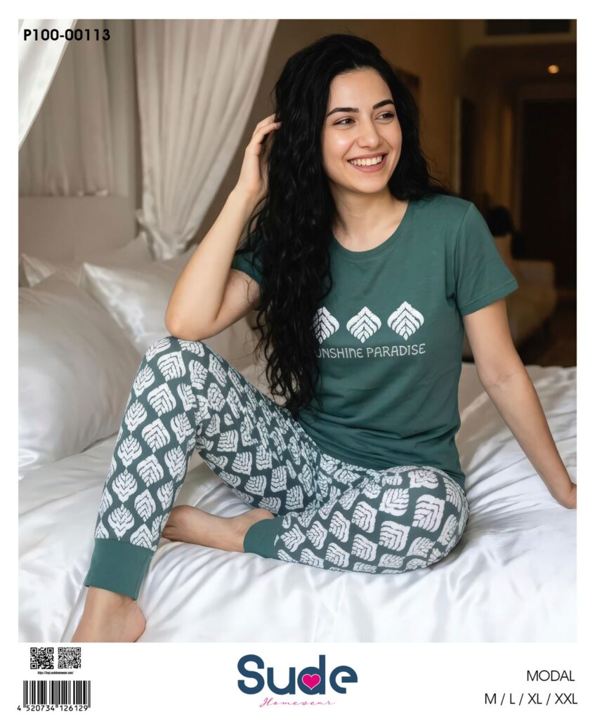 Sude Modal Kısa Kol Pijama Takım