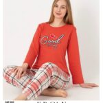 Ercan Kadın Cotton Uzun Kol Pijama Takım