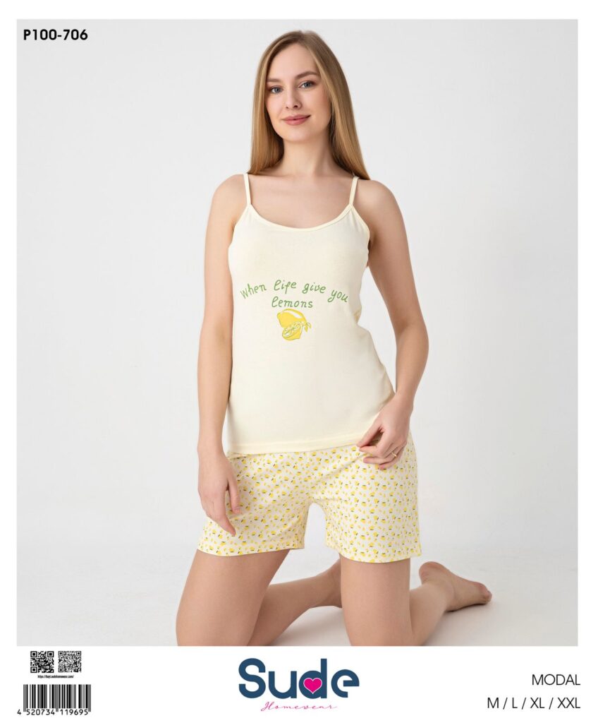 Sude Modal Şort İp Askılı Takım