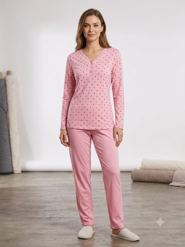 Sude Bamboo Genç Uzun Kol Pijama Takım
