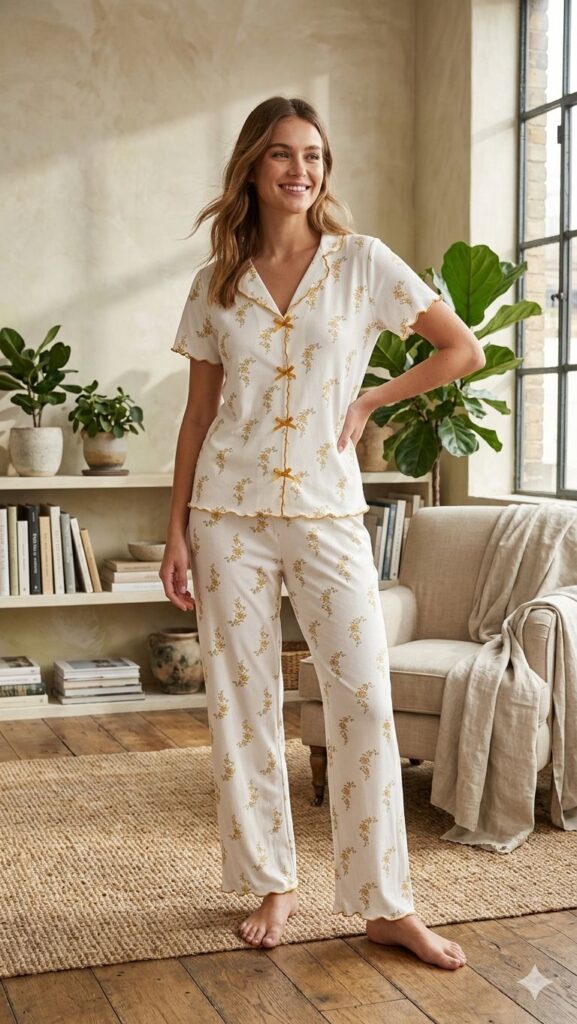 Alaçatı gömlek altı uzun takım