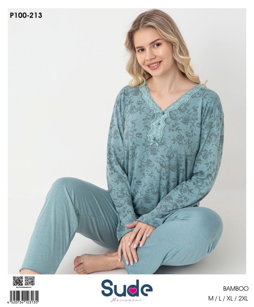 Sude Bamboo Genç Uzun Kol Pijama Takım