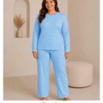 Süet Battal Kadın Pijama Takımı