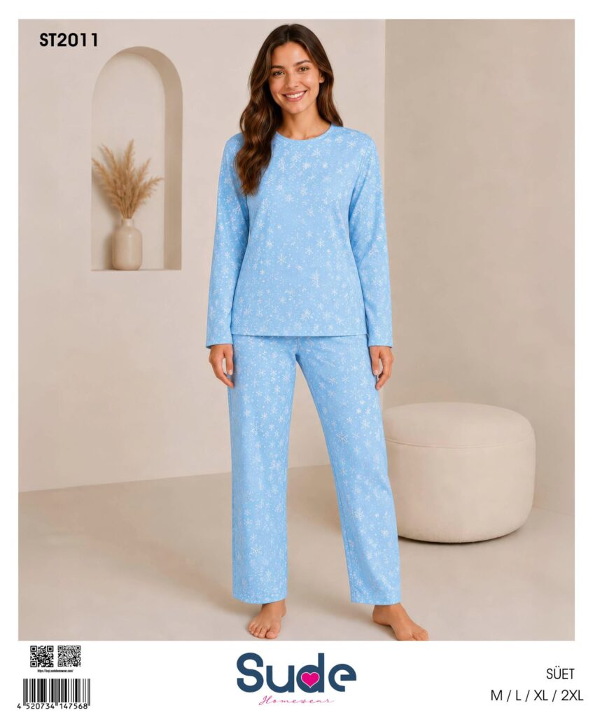 Süet Genç Pijama Takımı
